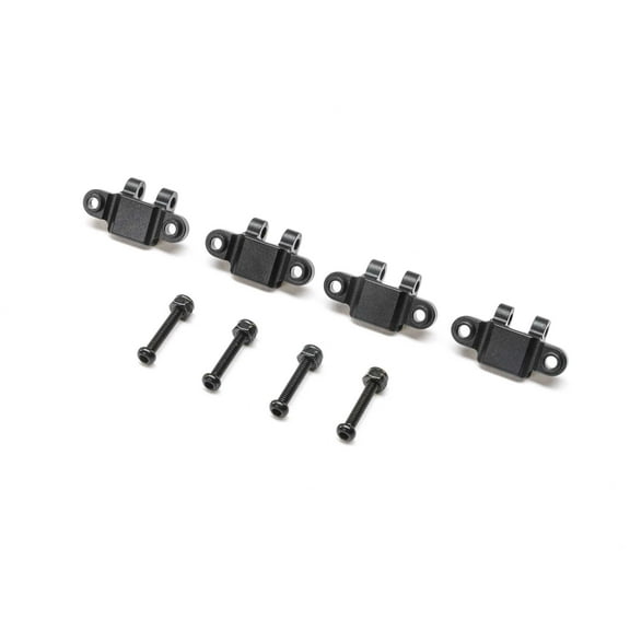 Team Losi Racing Lower Shock Mount Aluminum Black4 Mini LMT TLR314009