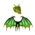 thumbnail image 3 of Máscara de alas de Disfraz Yuyangstore para adultos fiesta de disfraces verde, 3 of 8