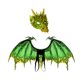thumbnail image 3 of Máscara de alas de Disfraz Yuyangstore para adultos fiesta de disfraces verde, 3 of 8