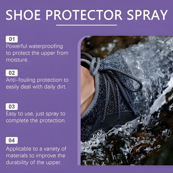 RAGUPEL Shoe Protector Spray Waterproof: Waterproof Shoe Spray - Suede Protector Spray for Sneaker Boots & Canvas (1 Pcs, 3.38 Oz) Water Proof Spray for Shoes and Boots
