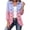 Purple Pink, variant on Womens Pastel Cardigan Ruffle Trim Pink Mint Gradient Collared Button Long Sleeve Double Breasted Blazer Open Front Jacket Lightweight Outwear Sweet Dreamy Spring Outwear Top