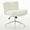 Cream, variant on PORKISS Vanity Chair Makeup Chair, Home Office Chair, Ergonomic Desk Chair with Soft Faux Alpaca, Adjustable Swivel Task Computer Chair with Wheels, Cream