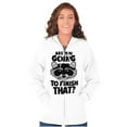 thumbnail image 3 of Cute Raccoon You Going to Finish That Zip Up Hoodie Men's Women's Brisco Brands X, 3 of 6