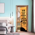 thumbnail image 5 of John 3:16 Sunset Cross Door Sticker - 30.3x78.7in Religious Bible Verse Peel and Stick Door Decal for Church & Home, 5 of 6