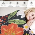 thumbnail image 3 of Orinice Flowers Annabel Kidston Folk Art Warm Lightweight Blanket Soft Fleece Blankets Throw Blanket Living Rooms Sofa Decor Cow Gifts Blanket All Seasons Super Soft Blanket for All Seasons, 3 of 6