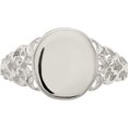 thumbnail image 5 of Sterling Silver Signet Ring (Size 6) Made In India qr2429-6, 5 of 5