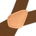 thumbnail image 3 of Buyless Fashion Button End Logger Work 2 Pack Suspenders for Men - 48" Adjustable Straps 1 1/4" - X Shape - 5125-2-Camel, 3 of 7
