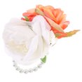 thumbnail image 1 of KAKOWELY Pulsera de ramillete con flores artificiales para novia y dama de honor, 1 of 5