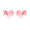 thumbnail image 2 of Minnieouse Opciones de lentes coloridas Gafas de sol de moda Love Heart Gafas de sol Gafas de sol para hombre Gafas de sol para mujer Marco de Lentes C12 1, 2 of 6