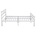 thumbnail image 3 of Cheerwing Modern Metal Storage Platform Bed, Full, White, 3 of 4