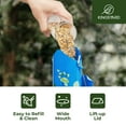 thumbnail image 6 of Kingsyard 6-Ports Metal Tube Sunflower Seed Wild Bird Feeder, Outside Hanging Weather Proof, Blue, 6 of 8