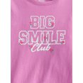 thumbnail image 2 of Wonder Nation Baby and Toddler Girls' Graphic Tee with Long Puff Sleeves, Sizes 0M-5T, 2 of 3