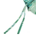 thumbnail image 6 of Jordan Manufacturing 44" x 22" Wesley Bayou Green Leaves Rectangular Outdoor Chair Cushion with Ties and Hanger Loop, 6 of 10