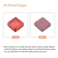 thumbnail image 4 of Uxcell Mosaic Tiles Glass Tiles 1 x 1cm for DIY Crafts, 200Pack(200g,Burgundy), 4 of 6