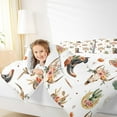 thumbnail image 4 of Feelyou Hippie Sheep Skeleton Queen Comforter Set, Western Cactus Flower Bedding Sets, Kawaii Cowgirl Boot Reversible Bedding Comforter Set, Microfiber Bedroom Decor, 3 Pieces, 4 of 8