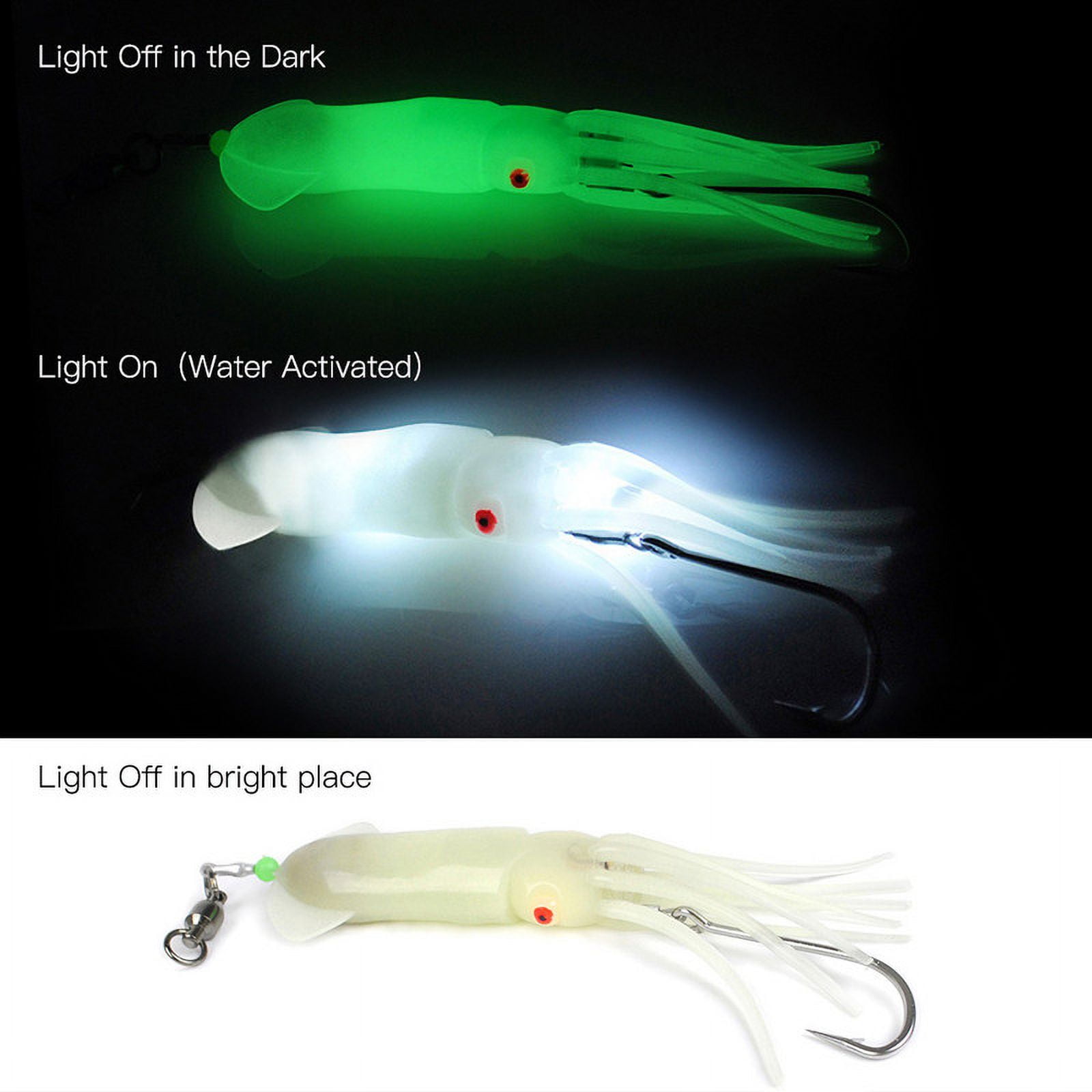 Dr.Fish 6" Vinyl Teaser Bait Fishing Lure for Tuna, Wahoo, Marlin
