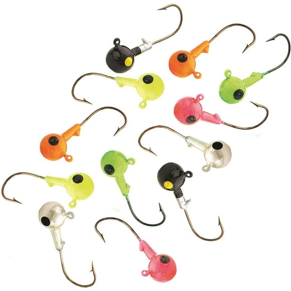 Northland SNJ4-12-99 Sink'N Jig Head, 1/4oz, 2/0 Hook, Assorted, 12/Bag, Sink'N Jig Head