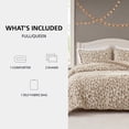 thumbnail image 2 of Mainstays Leopard Print 3-Piece Neutral Comforter Set, Full/Queen, 2 of 10