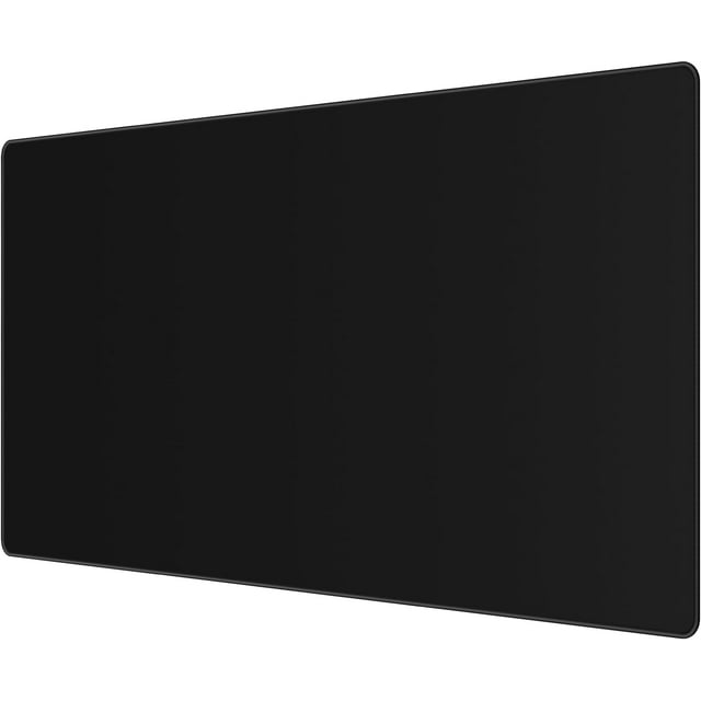 Gaming Mouse Pad Large XXL (35.4×15.75×0.12in) Thick Extended Mouse Mat Non-Slip Spill-Resistant Desk Pad with Special-Textured Surface, Anti-Fray Stitched Edges for Keyboard, PC - Black