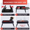 thumbnail image 4 of Amdohai Portable Charcoal Grill and Smoker, Go-Anywhere Compact Foldable Grill for Travel, Outdoor Cooking and BBQ, Camping Grill Picnic Patio Backyard, 23-Inch, Black, 4 of 8