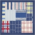 thumbnail image 4 of SAFAVIEH Kids Plaid Geometric Striped Cotton Area Rug, Blue/Multi, 2' x 3', 4 of 8