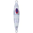 thumbnail image 1 of Cebo Artificial Jigging de 120g, Señuelos de pesca luminosos de doble cara, accesorios para aparejos de pesca, plateado y blanco, 1 of 8