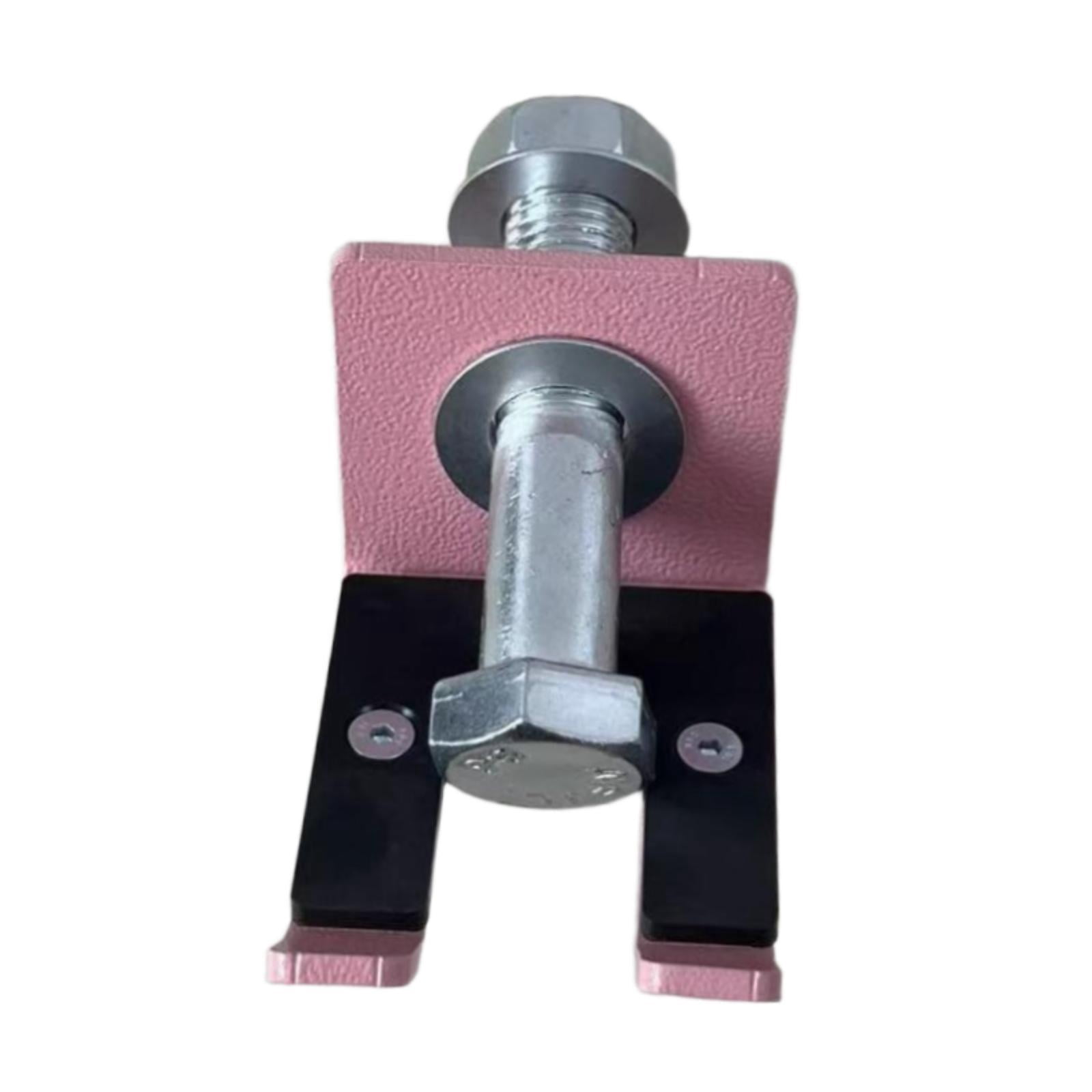 QccHieUs Barbell Holder Rack Attachment for Curl Bar Heavy Duty Home Gym Accessory Weight Pink