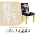 thumbnail image 5 of Flower Chair Covers for Dining Room Set of 4, Dining Chairs Seat Cover,Kitchen Stretch Chair Covers,Seat Cover for Dining Chairs,Furniture Protector for Chairs Dining Room,Slipcover Chair Covers, 5 of 6