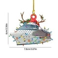 thumbnail image 2 of Christmas Tree Decorations Christmas Snowman Car Hanging Home Tree Pendant Christmas Tree Hanging Ornament Cute Cartoon Decorative Car Interior Pendant Hanging Decorations, 2 of 3