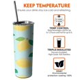 thumbnail image 6 of 20 OZ Tumbler Lemon Insulated Coffee Mug with Lid and Straw,Stainless Steel Vacuum Insulated Water Bottle Gifts for Fathers Husband, 6 of 7