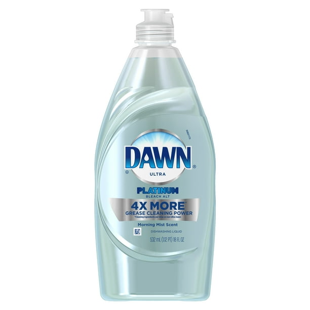 Dawn Platinum Power Clean Dishwashing Liquid Dish Soap, Morning Mist