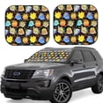 thumbnail image 2 of Picia Cartoon Bird Owl 2 Piece Car Windshield Sun Shade Foldable | Foldable Sun Shield for Front Window Blocks UV Rays and Keeps Your Vehicle Cool-Small, 2 of 7