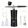 thumbnail image 2 of 1 Set Mini Airbrush Kit With Portable Air Brush Compressor Set, Gravity Feed Air, 2 of 4
