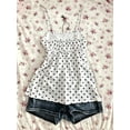 thumbnail image 2 of Women's Polka Dot Cami Tank Top, Spaghetti Strap Babydoll Blouse, Casual Summer Sleeveless Top for Vacation, Beach and Daily Wear, 2 of 4