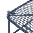 thumbnail image 4 of 13"H Side Table Navy Blue Iron Patio Table for Casual Outdoor Living, 4 of 6