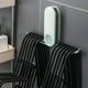 thumbnail image 5 of Colgador de ropa organizador Kearding montaje en pared ahorro de espacio estante de Almacenamiento extraíble baño Azul, 5 of 6