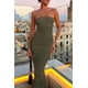 thumbnail image 2 of Vestido PRETTYGARDEN Maxi Ajustado Sin Tirantes Acanalado XL, 2 of 6