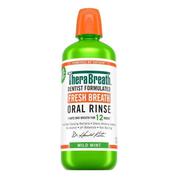 TheraBreath Fresh Breath Oral Care Bundle, Mild Mint Toothpaste 4 oz and Fresh Breath Oral Rinse 16 fl oz, Dentist Formulated Oral Care Kit