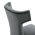 thumbnail image 6 of Modway Curve Performance Velvet Dining Chairs - Set of 2 in Gray, 6 of 10