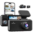thumbnail image 1 of Dash Cam REDTIGER F17 4K de 3 canales 5G WiFi GPS con tarjeta de 64 GB, 1 of 7