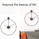 thumbnail image 4 of Reloj de pared Zulema Nordico Decorativo Redondo Negro, 4 of 6