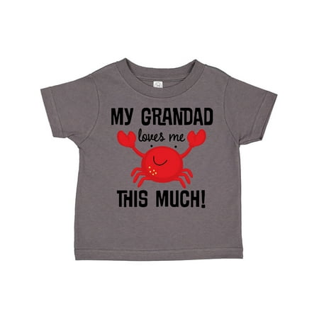 

Inktastic Grandad Loves Me Grandchild Crab Gift Toddler Boy or Toddler Girl T-Shirt