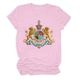 thumbnail image 5 of Levmjia Women's Vintage Print Short Sleeve Graphic Tee Soft Cotton-Like Crew Neck T-Shirt Casual Comfort Stretch Top for Women, 5 of 5