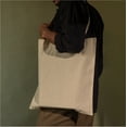 thumbnail image 5 of Top Cotton Pack of 12 – 100% Cotton Reusable Tote Bags – Bulk Grocery, Shopping, DIY, Beach & Gift Use (Brown Melange), 5 of 6
