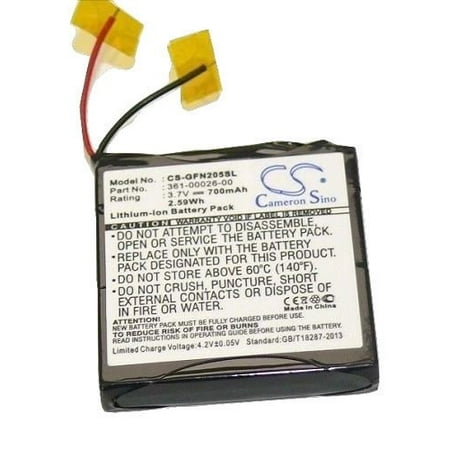 Banshee Light - 700mAh Battery for Garmin forerunner 205, forerunner 305, 361-00026-00 NEW, High Quality, high capacity, light weight rechargeable battery By banshee Ship from US