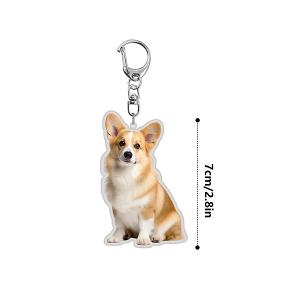 Oioii Custom Acrylic Personalized Photo Keychain, Pet Dog & Family Picture Printing Keychain, Perfect Gift for Dog Mom Birthday Christmas Keepsake, For Home Use, Household Supplies, D