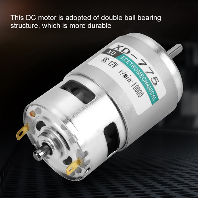 Ball Bearing Motors, Low Noise Motor, Double For Cotton Sugar Machine Table Drilling Machine Small Lathe Machine Battery Car