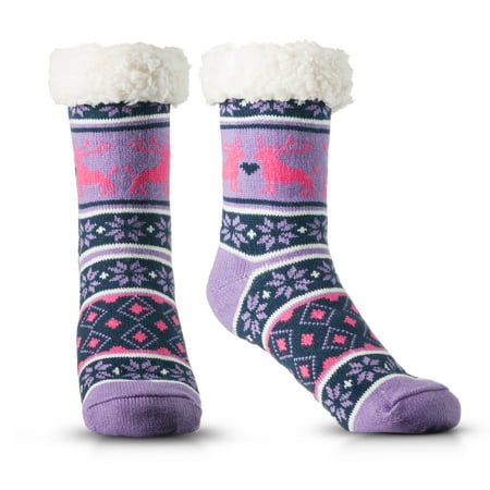 

Fuzzy Socks for Women Cozy Fleece-Lined Sherpa Slipper Socks Super Soft Warm Plush Fluffy Nonskid Socks with Grippers for Winter Lounging Sleeping etc…