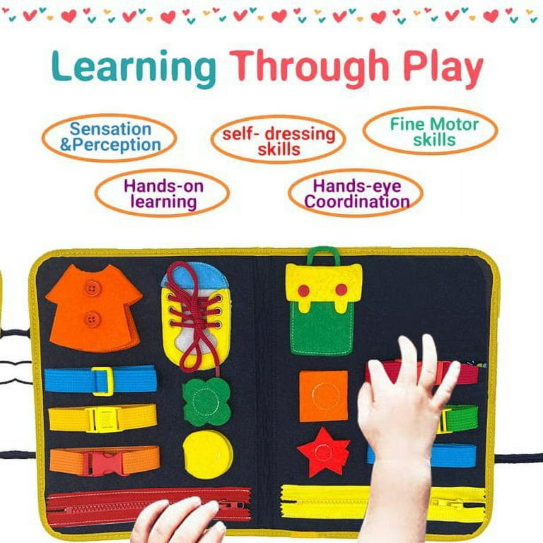 QianShouYan busy board toddlers sensory activity - montessori toys