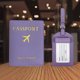 thumbnail image 2 of Funda para Pasaporte PU Unisex para Viaje (Etiqueta de Equipaje Porta Pasaporte Morado Taro), 2 of 5